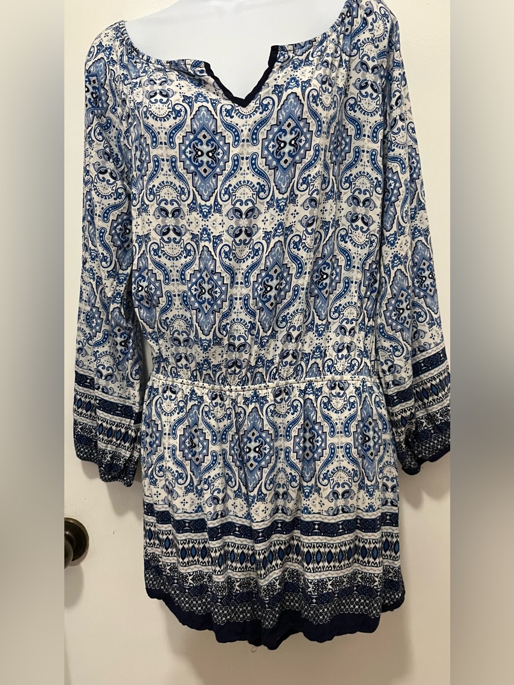 Romper’s ,XL, blue and white
